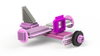 Juego de 200 Bloques de Construcción Creativos en Cubeta, Juguete Educativo de Construcción para Niños (3+ años)