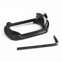 Adaptateur de base de poignée Magwell en alliage d'aluminium Gen3/4 Compact G19 Ajustement précis Conception évasée Recharge améliorée Accessoire léger