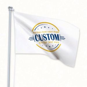 ธงพิมพ์ดิจิทัลรักษ์โลก แบบแขวน/ติดตั้งได้ทุกที่ ทุกขนาด ทุกโลโก้ ทุกดีไซน์ ผ้าโพลีเอสเตอร์ 100D สีขาว รูปทรงสี่เหลี่ยมผืนผ้า - Product Image 4