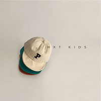 Gorra de Primavera/Otoño con Visera Suave y Letras Bordadas, Gorro de Moda para Bebés Niños y Niñas, Uso Diario