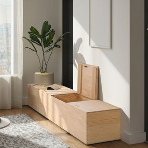 Armoire de plancher en bois massif personnalisée pour la maison rangement en <span class=keywords><strong>baie</strong></span> vitrée avec rebord de fenêtre bas rangement en tatami meubles de balcon - Product Image 5