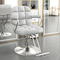 Chaise de salon pour femmes de haute qualité, moderne et durable, avec siège relevable pour la coupe de cheveux, en cuir PU et fonction de massage