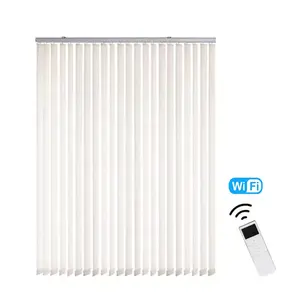 3.5" PVC Vertical Blinds for Motorized Smart Home Window with Valance USA Hot Sale