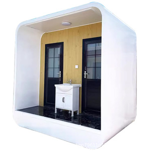 Toilettes portables d'extérieur en bois, design moderne, installation facile pour les attractions touristiques - Product Image 2