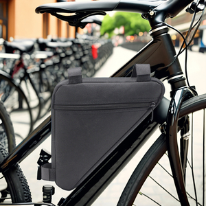 Sac de selle de vélo étanche en plein air avec pochette triangulaire support de <span class=keywords><strong>cadre</strong></span> pratique guidon téléphone accessoire de cyclisme pour - Product Image 5