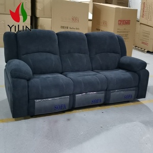 كرسي صالة عصري من 3 قطع من الجلد الصناعي أريكة مستقيمة لغرفة المعيشة إطار معدني - Product Image 3