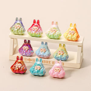 New Electroplating <b>Small</b> Gradual <b>Change</b> KK DIY Resin Jewelry Desktop Car Keychain Pendant Jewelry Blind <b>Bag</b> Acrylic Charm - Product Image 1