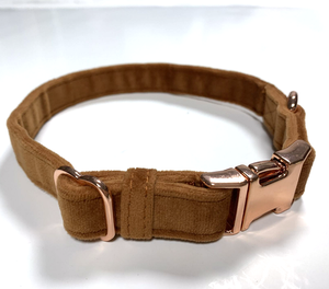 조정 가능한 벨벳 개 목걸이 및 가죽 끈 세트 개를위한 부드럽고 편안한 고리 - Product Image 3