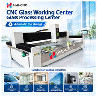 Centre de traitement du verre CNC multifonctionnel, machine automatique de bordage, de perçage et de polissage pour verre architectural et de mobilier façonné
