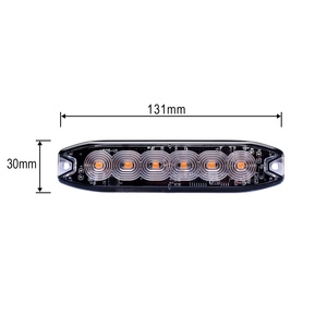 6 LED stroboscope d'urgence clignotant toit lumières pour voitures 12V/24V Auto avertissement d'urgence balise nouvelle lumière stroboscopique LED en aluminium - Product Image 2