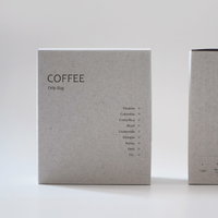 Boîte en papier recyclé biodégradable écologique haut de gamme sur mesure pour l'emballage du café, impression offset avec logo personnalisé