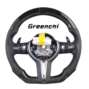 Volante de Fibra de Carbono Personalizado con Pantalla LED de RPM para <span class=keywords><strong>BMW</strong></span> E90 E91 E92 E93 Serie 3 135i 328i 330i <span class=keywords><strong>335d</strong></span> - Product Image 1