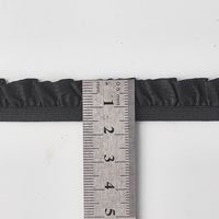 1.5CM Single Face Ruffle Nylon Fringe Stretch Élastique Dentelle Bande Garniture Bande pour Robes De Mariée En Dentelle