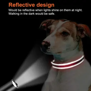 De Nylon reflectante de neopreno acolchado personalizado grabado collar de perro con placa de nombre