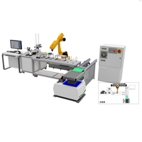 Estación de Trabajo Robótica de Ensamblaje Automático, Robot Industrial, PLC, Visión, Clasificación, Equipo de Entrenamiento Didáctico