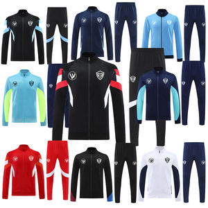 2025 2026 kaus sepak bola latihan musim dingin untuk pria jaket sepak bola Thailand poliester dengan cetakan nama kustom untuk dewasa dan klub - Product Image 1