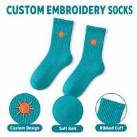 Chaussettes en coton personnalisées pour hommes, design original, respirantes, chaussettes de sport colorées pour hommes, vente en gros Glacier