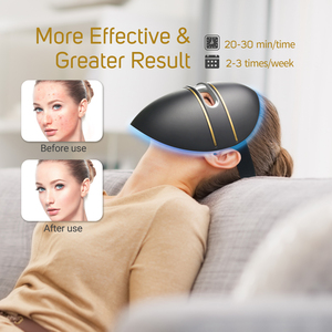 Y tế cấp <span class=keywords><strong>LED</strong></span> liệu pháp ánh sáng mặt nạ redlight trị liệu mặt nạ 630nm 850nm gần hồng ngoại liệu pháp ánh sáng cho khuôn mặt - Product Image 4