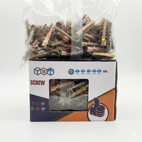 Kit de 200 chevilles d'expansion en métal dentelées 6*32mm pour arbre de Noël, emballage petit carton, pour installation dans les briques creuses