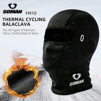 Nouvelle cagoule d'hiver FM10 avec doublure en polaire thermique pour casque de moto, coupe-vent, protection contre le froid, cache-cou, masque facial SOMAN