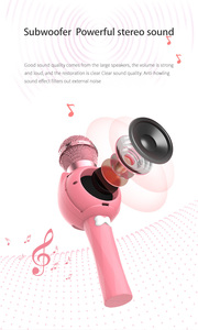Microphone pour enfants avec support, karaoké, instrument de musique, jouet éducatif pour développer le cerveau, cadeau d'anniversaire pour fille et garçon - Product Image 2