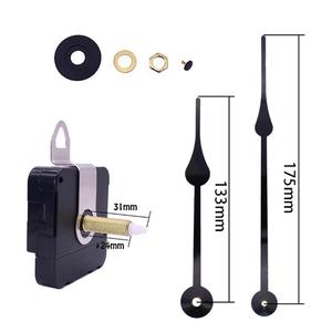 Moderno orologio al quarzo fai da te meccanismo di movimento con lunghe mani nere orologio da parete 175mm per feste alimentato a batteria - Product Image 2