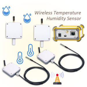 Sensor inalámbrico de temperatura y humedad de 4 canales para agricultura, termómetro digital con higrómetro - Product Image 1