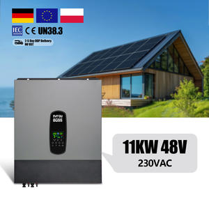 欧盟美国<span class=keywords><strong>PL</strong></span>库存仓库交流DC三相可并网家用离网11kw 48V 150A双MPPT太阳能混合逆变器 - Product Image 2