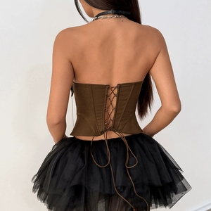 181 Nuevo Top Corsé con Tirantes de Cuerda y Diseño de Corset para Cintura - Product Image 4