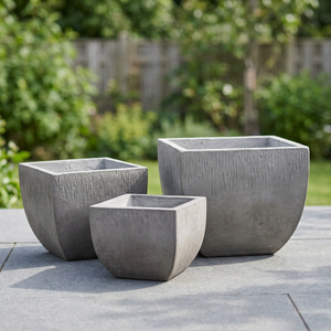 Macetas de hormigón gris antiguo de alta calidad, celdas fuertes para uso en exteriores en climas hostiles para el hogar y el jardín - Product Image 6