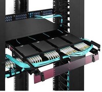 Boîtier de vidéosurveillance à fibre optique smpo/MTP LGX, 12 ports, cassette LC, OM3
