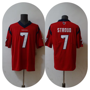 Großhandel Genähte American Football Trikots Neue Saison # 7 Stroud Houston Texans Stickerei-Trikots - Product Image 3
