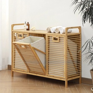 <span class=keywords><strong>Commode</strong></span> en bambou pour chambre à coucher, meuble de rangement mural, étagère de rangement pour vêtements, <span class=keywords><strong>panier</strong></span> à <span class=keywords><strong>linge</strong></span> en bambou - Product Image 4