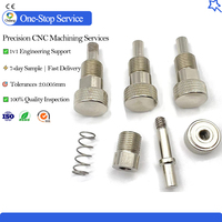 Bouton moleté en acier inoxydable sur mesure, poussoir de verrouillage de précision usiné CNC pour fixations de machines industrielles et maintien d'objets de travail
