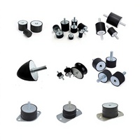 Support d'isolation des vibrations en caoutchouc avec insert fileté pour pompe, absorption des chocs, rapport de test ROHS