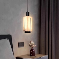 Suspension LED 220V en fer et marbre doré, style minimaliste italien, pour chambre, villa, îlot de cuisine, couloir, comptoir de bar