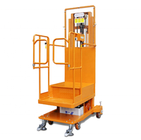 3000 KG 3M 4M 5M élévateur de préparateur de commandes électrique plates-formes de travail mobiles surélevées semi-électriques utilisées pour l'entrepôt