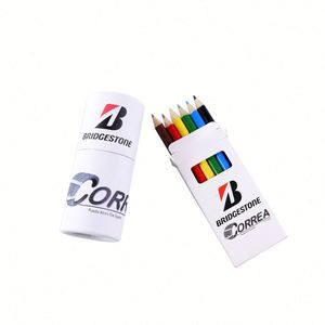 Juego de Lápices de Colores de Madera Natural Personalizados en Caja de Papel Kraft para Niños, Gran Venta - Product Image 2