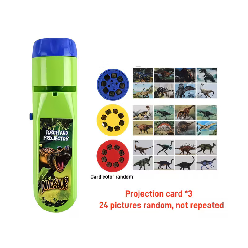 Dinosaur-themed projection flashlight [24 images] (bagged)