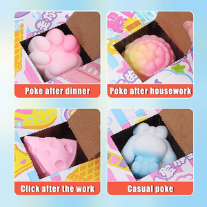 Pata blanda hecha a mano de TPR, juguete blando para apretar, Taba, pata blanda, pata de gato, los más nuevos juguetes blandos <span class=keywords><strong>Mochi</strong></span> hechos de espuma PU en forma de bola - Product Image 3