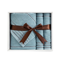 Promotional Gift 100% Cotton Embossed Jacquard Solid Color Heavyweight Customized Color Luxury Bath Towels