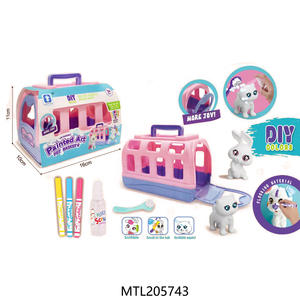 Çocuk çizim oyun Pet Graffiti yıkama oyuncaklar DIY renk boyama akın hayvan oyuncak - Product Image 2