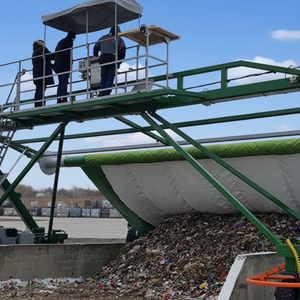 FULIO堆肥カバーフィルム巻取機埋立地カバーマルチフィルム敷設農業機械オックスフォード生地テント用 - Product Image 1