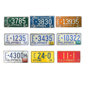 Placas de Matrícula de Filipinas Personalizadas en Relieve, Placas de Aluminio para Automóviles con Sublimación en Blanco - Product Image 5
