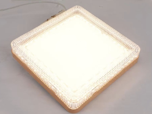 Full Plastic Crystal Cover LED Modern Ceiling Panel Light Round and Square Two Shapes Quick Disassembly Living Room