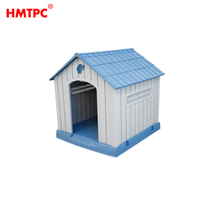 Nichoir <span class=keywords><strong>pour</strong></span> chien en plastique résistant aux intempéries, avec porte métallique, toit ventilé, plancher surélevé, <span class=keywords><strong>pour</strong></span> chiens de taille moyenne - Product Image 2