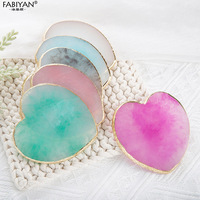 Support de présentation pour pointes d'ongles en résine cristalline, palette de nail art, plat à peinture pour couleurs, palette de colle à ongles