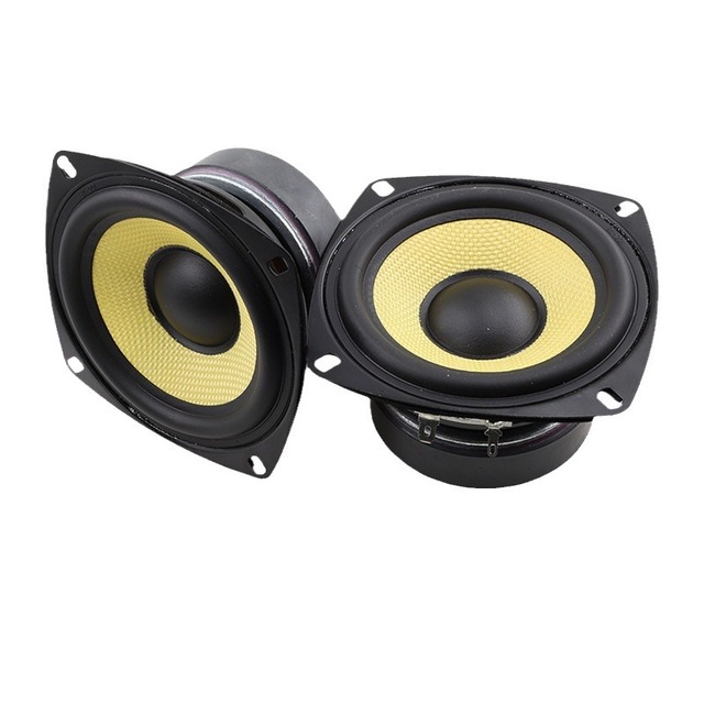 4-Inch RGB LED High-Power Mid-Woofer  Speakers 105mm Full Frequency 4 Ohm 40W for Home Theatre Glass Fiber Basin