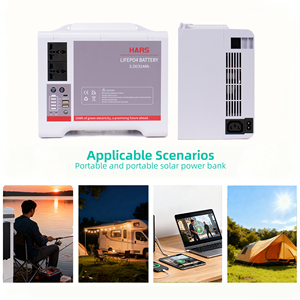 Estación Portátil de Energía de 300W CA, Batería de Respaldo de Litio LiFePO4 de 1kWh para Emergencias en el Hogar, Camping, Generador Solar 50/60Hz - Product Image 3