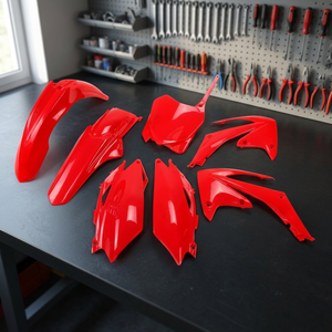Per Honda CRF 250R 2011-2013 rosso 070 Kit di plastica USA Made accessori per moto - Product Image 3